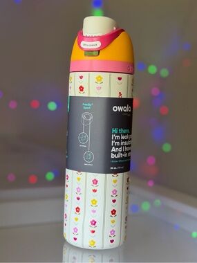 Owala 🌸 Flower Crown 24 oz. AUTHENTIC FreeSip Bottle Color Drop Mother’s Day